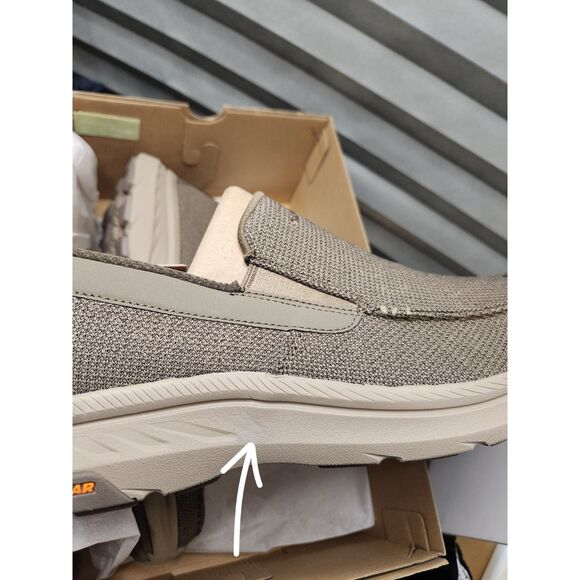 Skechers Pollard Wilfred Hands Free Slip-Ins Memory Foam Men's size 13 Taupe - Picture 10 of 10